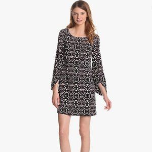 laundry BY SHELLI SEGAL Women's Boat Neck Printed Matte Jersey Shift Dress - 0